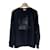 Hermès Sweatshirt mit Lederpatch Navy Blau  - Ansicht 1