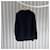 Hermès Sweatshirt mit Lederpatch Navy Blau  - Ansicht 5