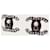 Chanel Orecchini Black Pearl Crystal Lock CC Nero - vista 2
