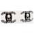 Chanel Orecchini Black Pearl Crystal Lock CC Nero - vista 3