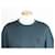Hermès T-Shirt mit Pferdeleder-Patch Turquoise Blau - Ansicht 2