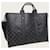 Louis Vuitton Borsa Weekend Tote a tracolla Eclipse Monogram Nero - vista 3