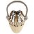 Tote Prada Mini borsa bucket in vimini con logo Triangle, corda rosa, rattan Tan Beige Marrone - vista 6