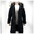 Moncler Chloé Steppjacke mit Waschbärfell Schwarz - Ansicht 4