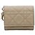 Dior Neue New Lady Lammfellgeldbörse Sand