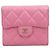 Chanel Pink Caviar Classic Compact Wallet Kollektion