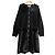 Autre Marque Abrigo de punto Super Beauty Eco Fur 2way Negro