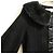 Autre Marque Abrigo de punto Super Beauty Eco Fur 2way Negro - vista 8