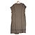 Autre Marque Gilet cappotto 2way con profili a righe Todayful Marrone Marrone chiaro - vista 2