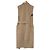 Autre Marque Chaleco largo de doble tejido de algodón DRESSTERIOR Castaño Camello - vista 2