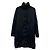 Abrigo de satén y plumón Jil Sander Negro