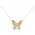 Autre Marque Diamond Butterfly Halskette GSTV Au750 Golden