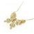 Autre Marque Diamond Butterfly Halskette GSTV Au750 Golden - Ansicht 4