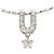Autre Marque Collana in oro bianco Au750 e diamanti Argento