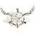 Autre Marque Collana in platino PT850 e diamanti Argento