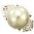 Autre Marque Pt900 Platinring mit schwarzer Tahiti-Perle und Diamant