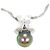 Autre Marque Collana in oro bianco Au750, perla nera e diamante Argento