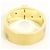 Autre Marque Anello in oro giallo K14 e oro bianco con diamanti D'oro - vista 4