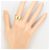 Autre Marque Anello in oro giallo K14 e oro bianco con diamanti D'oro - vista 6