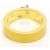 Autre Marque Anello in oro giallo e oro bianco Au750 con diamanti D'oro - vista 4