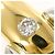 Autre Marque Anello con Diamante Pt850 K18YG D'oro - vista 2