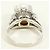 Autre Marque PT850 Platinring mit Südseeperle und Diamant Silber - Ansicht 4