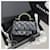 Chanel Mini borsa con patta e manico nera e oro Nero - vista 2