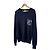 Oblique Dior Jersey-Strickpullover für Herren mit schräger Tasche Navy Blau XL - Ansicht 2