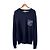Oblique Dior Jersey-Strickpullover für Herren mit schräger Tasche Navy Blau XL - Ansicht 5