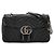 Gucci Borsa a tracolla GG Marmont media Nero
