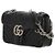 Gucci Borsa a tracolla GG Marmont media Nero - vista 5