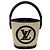 Louis Vuitton Piccola borsa bucket in rafia Multicolore