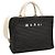 Marni Piccola borsa tote in rafia nera Nero