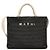 Marni Piccola borsa tote in rafia nera Nero - vista 6