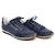 Louis Vuitton Sneakers basse in mix di camoscio blu navy - vista 3