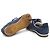 Louis Vuitton Sneakers basse in mix di camoscio blu navy - vista 5