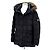 Jaqueta acolchoada Moncler Riviere com capuz Preto