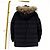Jaqueta acolchoada Moncler Riviere com capuz Preto - vista 4