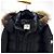 Jaqueta acolchoada Moncler Riviere com capuz Preto - vista 5