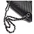 Chanel Chevron Classic in agnello Nero - vista 5