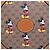 Gucci Mini borsa a tracolla rotonda Mickey Mouse Marrone - vista 2