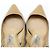 Jimmy Choo Scarpe slingback ERIN Beige in vernice Marrone - vista 11