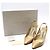 Jimmy Choo Scarpe slingback ERIN Beige in vernice Marrone - vista 2