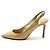 Jimmy Choo Scarpe slingback ERIN Beige in vernice Marrone - vista 3