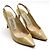 Jimmy Choo Scarpe slingback ERIN Beige in vernice Marrone - vista 5