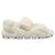 Prada Sandali con listino in shearling e logo a triangolo bianco