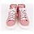Gucci Sneakers alte in tela rosa - vista 3