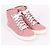 Gucci Sneakers alte in tela rosa - vista 4