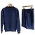 Loro Piana Navy Baumwoll-Set (A+/XS) Blau