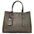 Prada Double Saffiano Khaki Grey Marrone